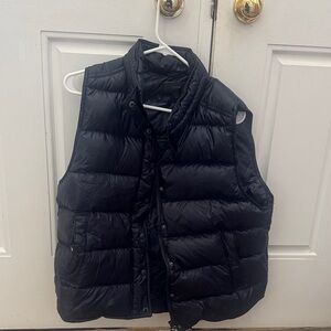 J. Crew Black Quilted Puffer Vest